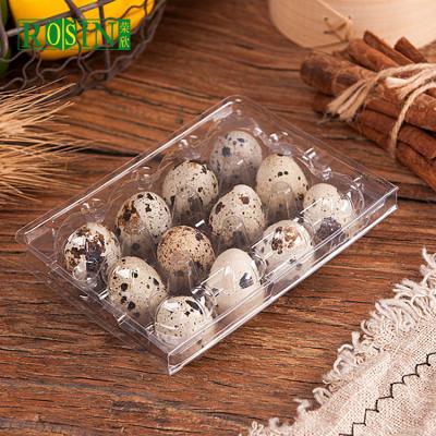 China Agriculture factory direct disposable plastic blister quail eggs package with 12 holes for sale