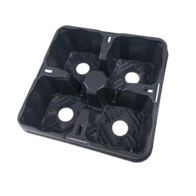 China Disposable 4 Cell Greenhouse Seed Germination Tray For Plants / Fruit / Vegetable for sale