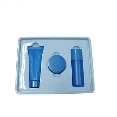 China Custom Disposable PET Cosmetic Vacuum Forming Blister Tray Cosmetic Packaging for sale