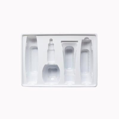 China Luxury Custom White Plastic Blister VCA Tray For Cosmetic Inner PET/PVC Packaging for sale