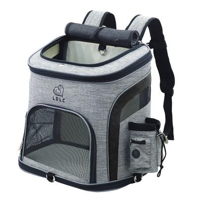 China Portable Pet Cat Carrier Bags Breathable Travel Outdoor Multifunctional Backpack Stored Shoulder Bag for sale