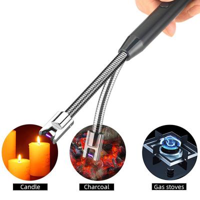 China 2022 Outdoor Flameless Plasma Arc Candle Lighter Contemporary Long USB Electric Rechargeable LED Kitchen Lighter for sale