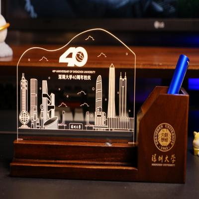 China UC New-designed printing cultural and creative tourist attractions architectural phoho lamp souvenirs LED night light for school birthday for sale