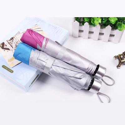 China Modern Best Quality Three Folds Umbrella Set Compact Logo Cheap Price For Sale Custom Gift Women Travel Small Umbrella for sale