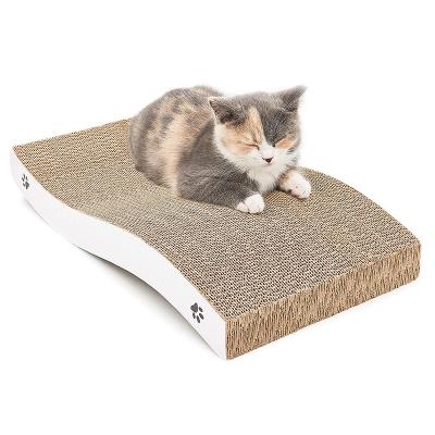 China Wholesale Customized Flat Corrugated Board Cat Scratch Board Pet Toy Pet Claw Grinding Board for sale