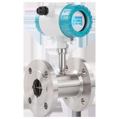 China SS304 Flange Water Turbine Flow Food Industry Water Flow Meter Turbine Meter for sale