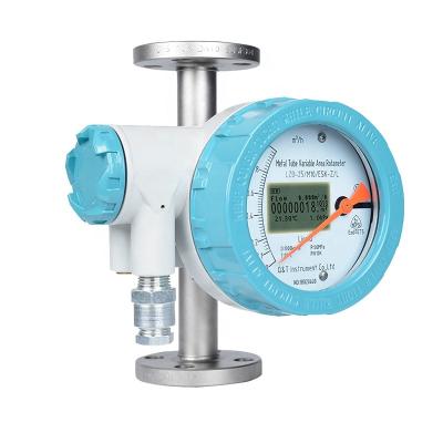 China SS304 Flange Variable Area Flow Meter Metal Tube Float Meter Rotameter For Oxygen for sale