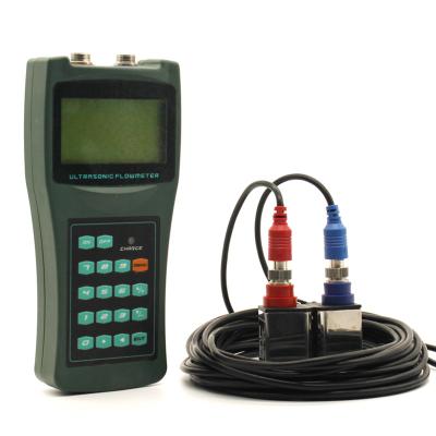 China Portable Ultrasonic Flow Meters With Rack And Flange On Sensor 15~6000mm for sale