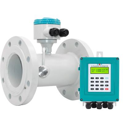 China flange connection ultrasonic integrated flowmeter TDS-100H for sale