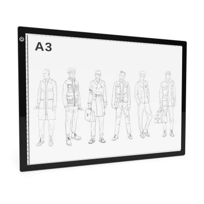 China JACC A3 Acrylic Slim LED Illuminated Drawing Board Light Discovery Pad For IDTP001 A3 Draft for sale