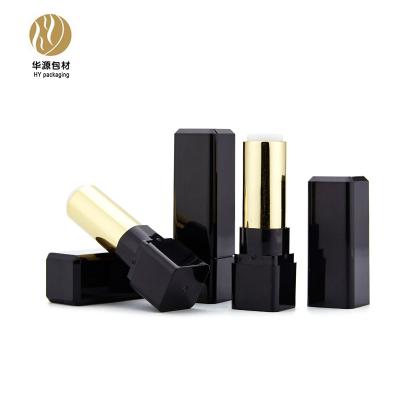 China High End Black Rectangular Lipstick Tube Cosmetic Packaging 12.1mm For Cosmetics for sale