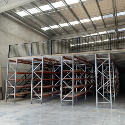 China Corrosion Protection Heavy Load Mezzanine Platform Warehouse Rack Support Steel Platform for sale