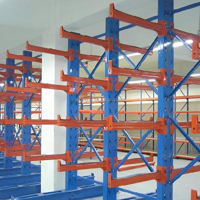 China Corrosion Protection Heavy Duty Cantilever Racks Cantilever Racking System For Outdoor for sale