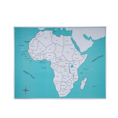 China Montessori Teaching Materials Montessori Teaching Aids Baby Educational Toy Marked Africa Check Map for sale