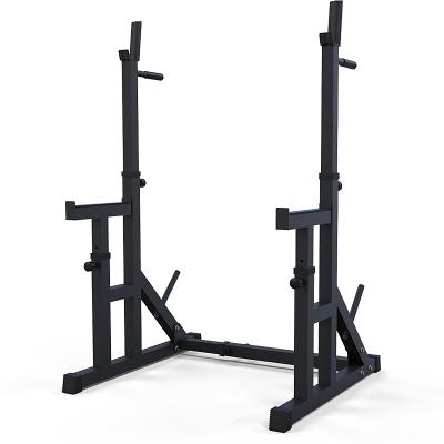 China 2021 Universal Factory Wholesale Adjustable Power Rack Stand Barbell Weight Squat Lift for sale