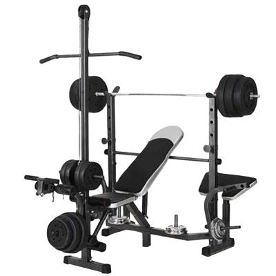 China 2021 Modern Multifunctional Power Rack Weightlifting Barbell Bench Adjustable Squat Bed Posture Stretch High Traction Weight Bed Press Bench for sale