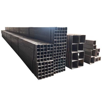 China Liquid Black Rectangle Square Section Hollow Pipe Promotion Hot Rolled Carbon Pipe for sale