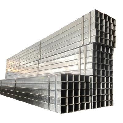 China Fluid Galvanized Pipe ASTM Mild Steel Square Tube Galvanized Square Or Rectangular Steel Pipe for sale