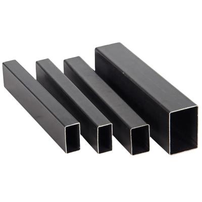 China Construction high quality black square / steel structure and rectangular steel pipes and tubes for sale