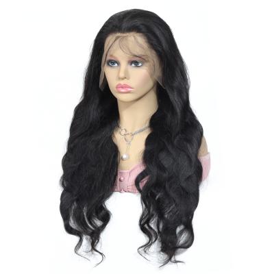 China Cheap Wholesale Virgin Brazilian Body Wave Cuticle Aligned Swiss Lace Front Closure Body Wave Hair Wig For Women for sale