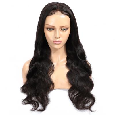 China Brazilian Body Wave 100% Virgin Unprocessed Natural Color Pre Plucked Closure Human Hair Lace Front Wigs for sale