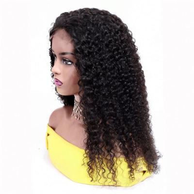 China Wholesale Raw Brazilian Curly Curl Cuticle Aligned Virgin Hair Lace Front Wigs for sale