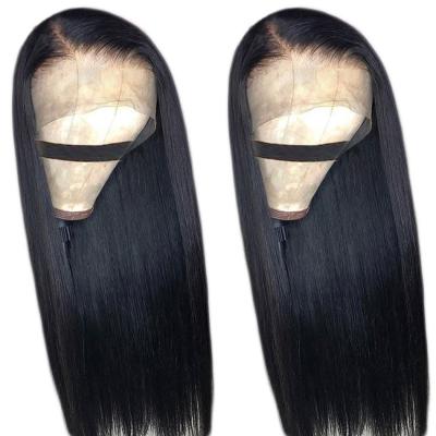 China Wholesale Virgin Brazilian Straight Raw Cuticle Aligned Hair Vendor Lace Wig For Color Women Glueless 13X6 Hd Transparent Lace Front Wigs for sale