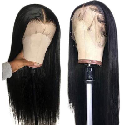 China Wholesale Virgin Brazilian Straight Raw Cuticle Aligned Hair Vendor Wig For 13X6 Color Women's HD Hair Transparent Lace Front Wigs for sale