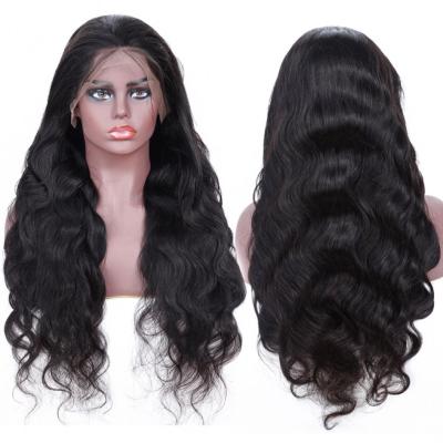 China Wholesale Brazilian Body Wave Cuticle Aligned Raw Virgin Hair Body Wave 13X6 Lace Front Swiss Lace Wigs With Baby Hair for sale