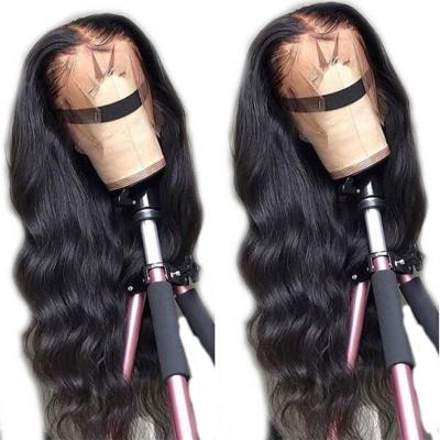 China Wholesale Natural Cambodian Virgin Hair Cuticle Aligned Hair Body Wave 13X6 Body Wave Lace Front Wig For Black Women for sale