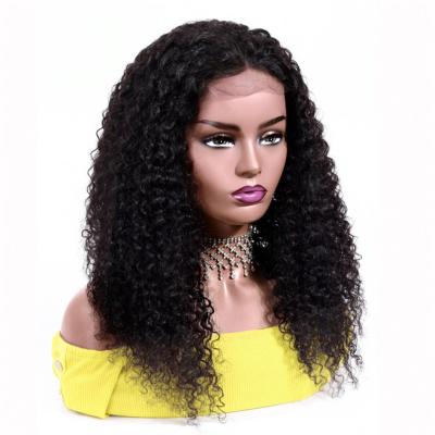 China Curly Wholesale Price Good Quality Cuticle Aligned Virgin Human Hair 13*6 HD Curly Curly Full Lace Frontal Wigs for sale