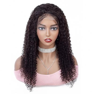 China Virgin 10A Remy Hair 13*6 HD Unprocessed Cuticle Aligned 100% Peruvian Wholesale Kinky Curl Lace Up Wigs For Black Women for sale