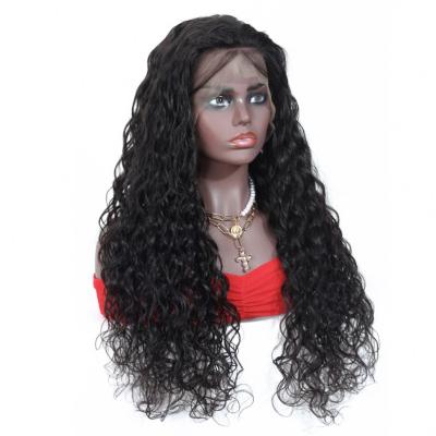 China Mink Brazilian Virgin Cuticle Aligned Water Wave Unprocessed Human Hair 13*6 Lace Frontal Wigs Glueless HD for sale