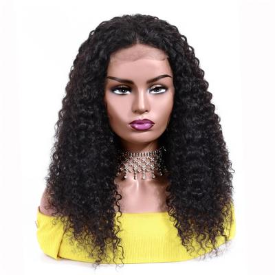 China Cheap Unprocessed Brazilian Curly Virgin Virgin Cuticle Aligned Kinky Curly Hair 13*6 HD Lace Frontal Wigs for sale