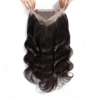 China Bonroy 360 Lace Frontal Hair 4x4 2x6 5x5 13x4 13x6 HD 6x6 7x7 360 Hair Closure Factory Direct Sellers Body Wave 100% Lace Frontal Headband for sale