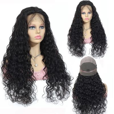 China Virgin New Arrival Deep Wave Cuticle Aligned Full Lace Wig Full Lace Human Hair 200% Deep Curly Brazilian Hair Wig 150% 180% for sale