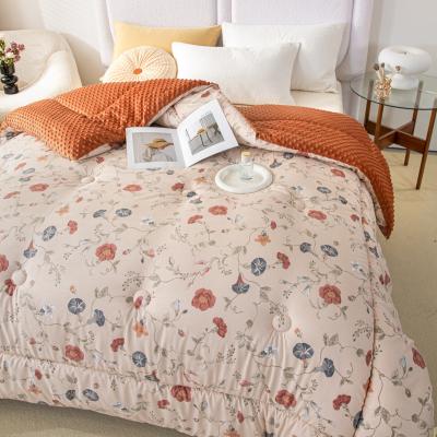 China Dot Soft Fleece Nursery Kids Blanket Baby Blanket Patchwork Comforter Microfiber Expanded Cotton Quilted Bedding for sale