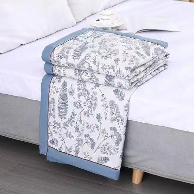 China Durable Top Quality Print Washable Blanket Comforter Cotton And Linen Comforters Bedding Sets For Summer Knit Cotton for sale