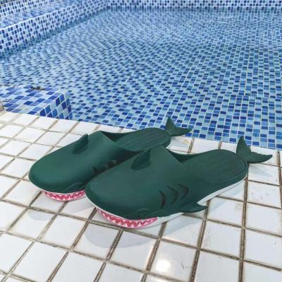 China SHARK CUSHIONING Shaped Animal PVC Indoor Home Outdoor Shoes Soft Unique Soft Women Casual Slippers for sale