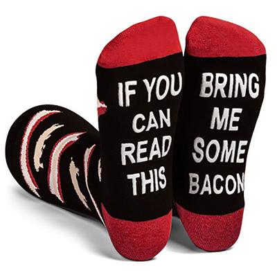 China Farming Christmas Gift If You Can Read This To Bring Me Some Novelty Bacon Men Sock Funny Dress Socks for sale