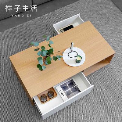 China Multifunctional storage you environmental protection modern living room modern wooden tea coffee table for sale