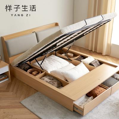 China Modern High Quality Modern Wood Frame King Size Storage With Sofa Bed Set for sale