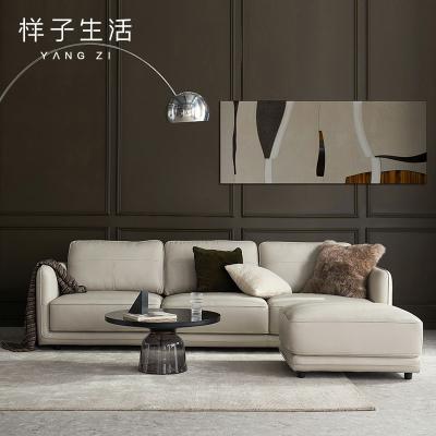 China Other Scientific Furniture Modern L Shape Sofa Couch Structure Luxury Living Room Set for sale