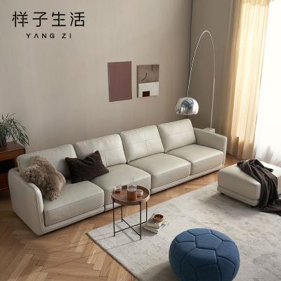 China Other High Quality Scientific Structure Comfortable Long Napoleon Leather Couch Set Furniture for sale