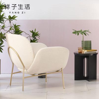 China Modern Comfortable North American Living Room Single Seat Sofa Floor Lazy Chair High Quality Tufted for sale