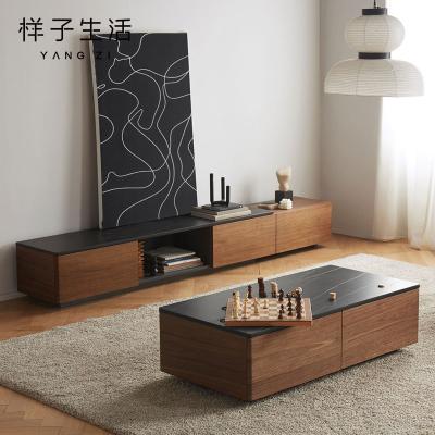 China 2020 eco-friendly living roon furniture tv stand cabinet and tea coffee table set for sale