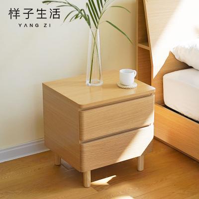 China Eco-friendly Home Living Room Furniture Corner Hot Sale E0 Modern Wood Bedside Table for sale