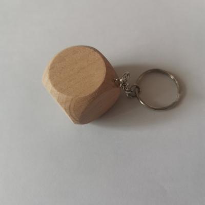 China Wholesale Factory Price Easy To Wear Square DIY Custom Wooden Dies Blank Key Chain M for sale