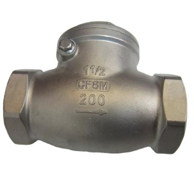 China 3/4 inch 200psi general agitate female threaded swing check valve for sale