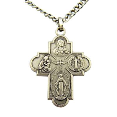 China Europe/America Design Rosary Centerpiece Necklace Medals Epoxy Glass Manufacturers New Modern Virgin Mary Jesus Good Masonic Miniature Awards for sale